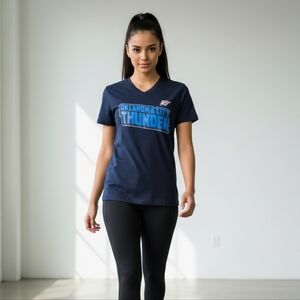 NBA Oklahoma City Thunder Girl's Navy Blue T-Shirt Size XL